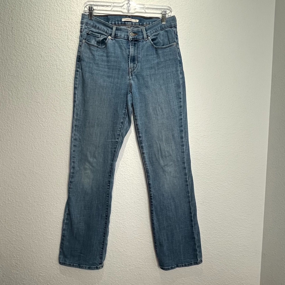 Levi's Classic Bootcut Jeans Womens 8S 29x30 Blue Denim Logo Cotton Stretch